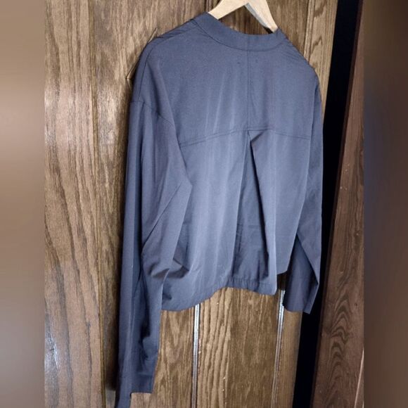 FLX Nylon Cropped Jacket Grey  XSMALL NWT - Picture 6 of 13